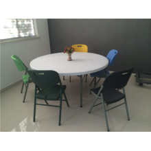 160cm Hot Sale Outdoor Furniture of Plastic Folding Round Table pour l&#39;utilisation de la fête